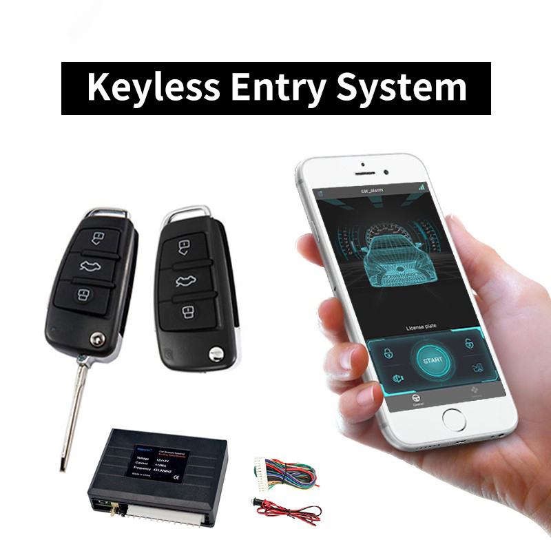 Can I unlock my car with my phone using a remote keyless entry system?